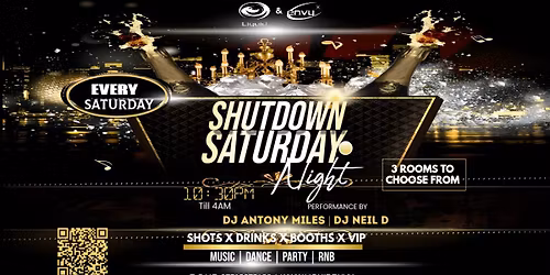 SHUTDOWN SATURDAYS | BANK HOLIDAY SATURDAY 