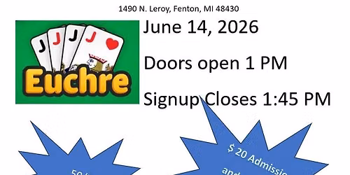 Sunday Euchre Tournament - Open to Public