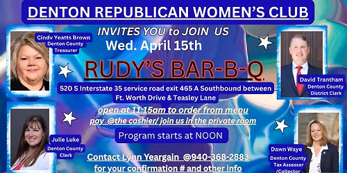 April Meeting - Denton County Treasurer to Tax Assessor: Aligning with the District & County Clerks