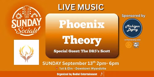 Sunday Socials Presents: Phoenix Theory LIVE!