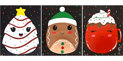 Christmas Squishy Friends - Paint and Sip in Houston | Classpop!\u2122