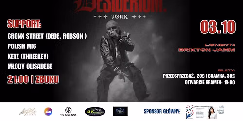 ZBUKU | DESIDERIUM TOUR | LONDYN | BRIXTON JAMM 