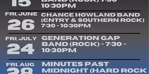 Music Across Main with Bradley Steele Band