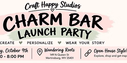 Craft Happy Studios CHARM BAR Launch Party