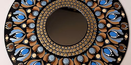 Mandala Mirror class with Beth Goulet at Moonstone Art Studio