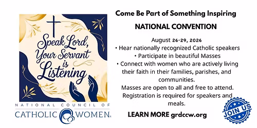 2026 NATIONAL CONVENTION COUNCIL OF CATHOLIC WOMEN
