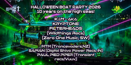 TRANCEVADERS HALLOWEEN BOAT PARTY - 10 years on the high seas!