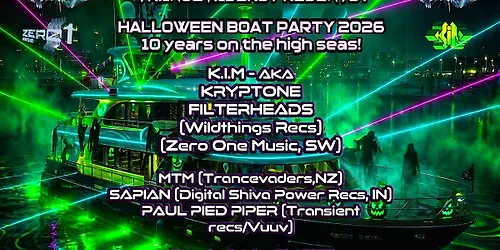 TRANCEVADERS HALLOWEEN BOAT PARTY - 10 years on the high seas