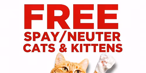 FREE Spay or Neuter for Community Cats and Feral Cats
