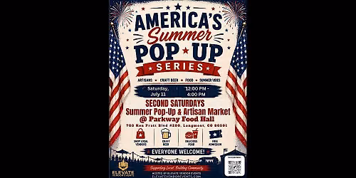 Second Saturdays Summer Pop-Up & Artisan Market at Parkway Food Hall