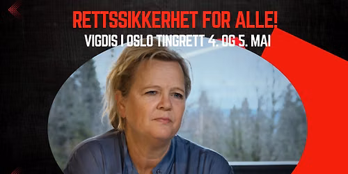 Vigdis i Oslo tingrett. Kommer du? Trykk Ja eller Kanskje.