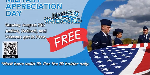 Free Entry: Military Appreciation at Rigby's Water World