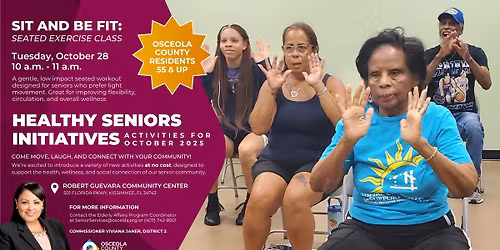 FREE Healthy Seniors Initiatives: Sit & Be Fit