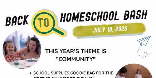 Back to Homeschool Bash 2026