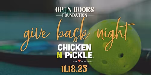 GiveBack Night at Chicken N Pickle North Kansas City
