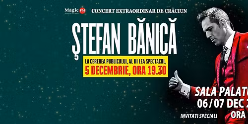 CONCERT EXTRAORDINAR DE CR\u0102CIUN \u0218TEFAN B\u0102NIC\u0102 