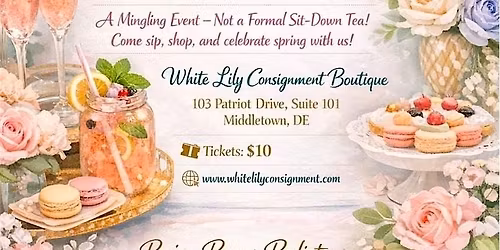 White Lily Spring Sip & Shop Spiked Tea Party
