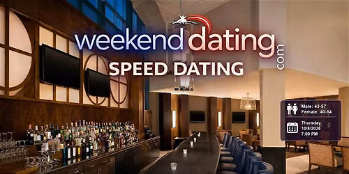 Speed Dating CT -Men ages 43-57, Women 40-54