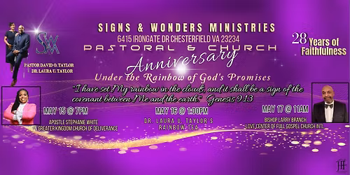 Pastoral & Church Anniversary 28 Years of Faithfulness