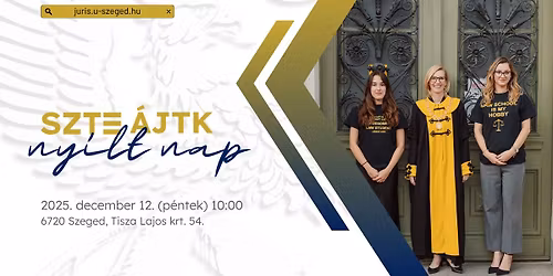 SZTE \u00c1llam- \u00e9s Jogtudom\u00e1nyi Kar - Ny\u00edlt Nap