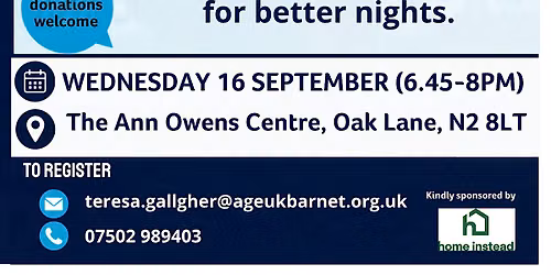 Talk: sleep myths debunked!
