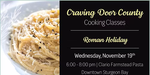 Cooking Class: Roman Holiday!