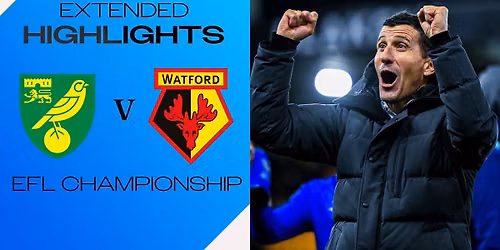 Watford vs Norwich City at Vicarage Road Stadium
