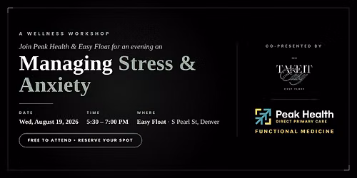 Managing Stress & Anxiety \u2014 A Free Wellness Workshop