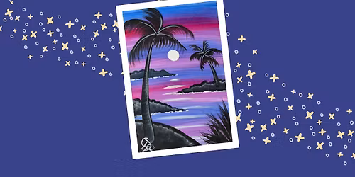 Grown Up Paint Along - Purple Sunset