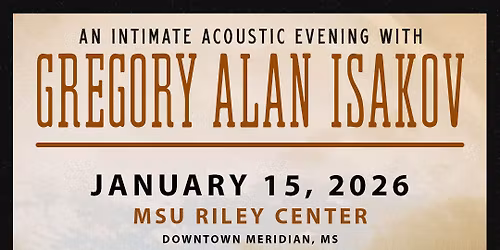 An Intimate Acoustic Evening with  Gregory Alan Isakov