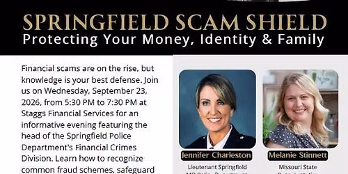 Springfield Scam Shield: Protecting Your Money, Identity, & Family