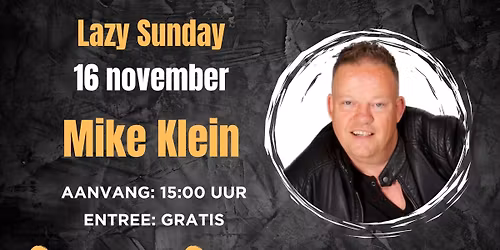 Happy Lazy Sunday met Mike Klein