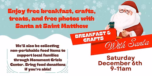 Breakfast and Crafts with Santa