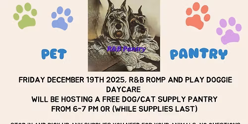 Free Dog\/Cat Supply Pantry