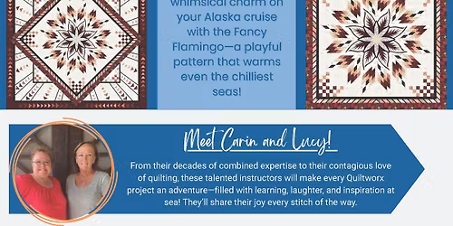 Quiltworx Alaska Cruise 2026 - plus two more in 2027!