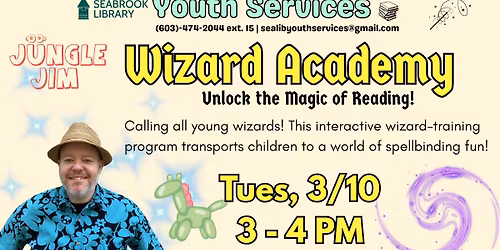 Jungle Jim's Wizard Academy @ Seabrook Library
