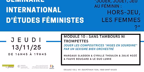 S\u00e9minaire International d\u2019\u00c9tudes F\u00e9ministes - Module 10