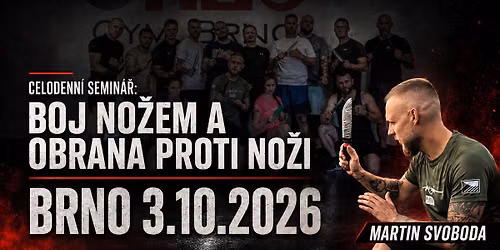 Celodenn\u00ed semin\u00e1\u0159 v Brn\u011b: Boj no\u017eem a obrana proti no\u017ei \ud83d\udd2a \ud83d\udc4a \ud83d\udee1