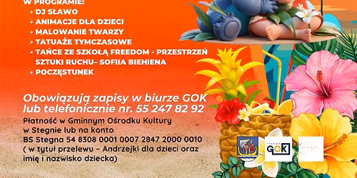 \ud83c\udf3a\ud83c\udf34 Aloha Party ze Stichem dla dzieci! \ud83c\udf34\ud83c\udf3a STEGNA !