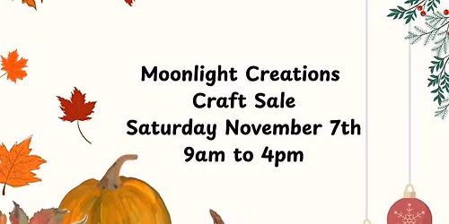 Moonlight Creations Craft Sale
