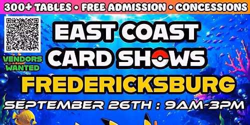 FREE Pok\u00e9mon & Sports Card Show - Fredericksburg, VA - September 26, 2026