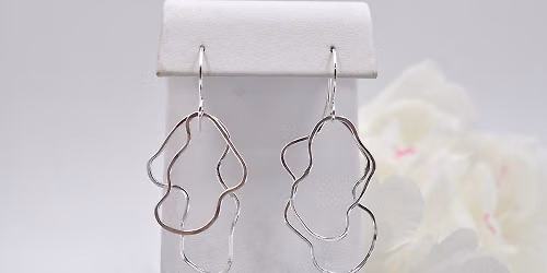 NEW: Abstract Sterling Silver Wire Earrings Workshop