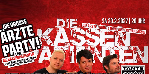 \u00c4RZTE-PARTY! live mit: "Die Kassenpatienten" (\u00c4rzte Tribute Band)