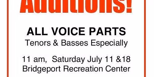 Auditions for The Villages Pops Chorus