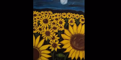Sunflowers Paint-Night Event- Loxahatchee Studio