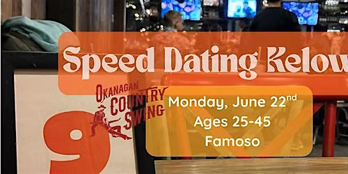 Speed Dating Kelowna x Okanagan Country Swing Ages 25-45