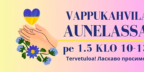 Vappukahvila Aunelassa pe 1.5 klo 10-13