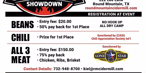 Round Mountain Cider Mill's 1st Annual Cook-Off Showdown