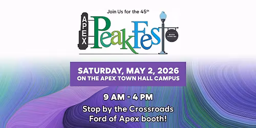 Crossroads Ford of Apex Booth at Peakfest 2026! 