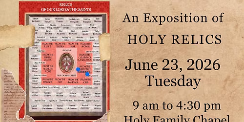 Exposition of the Holy Relics